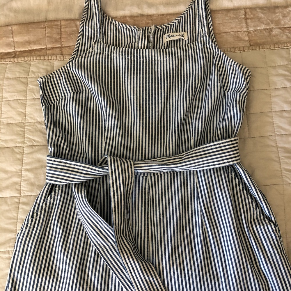 Railroad Stripe Jumpsuit